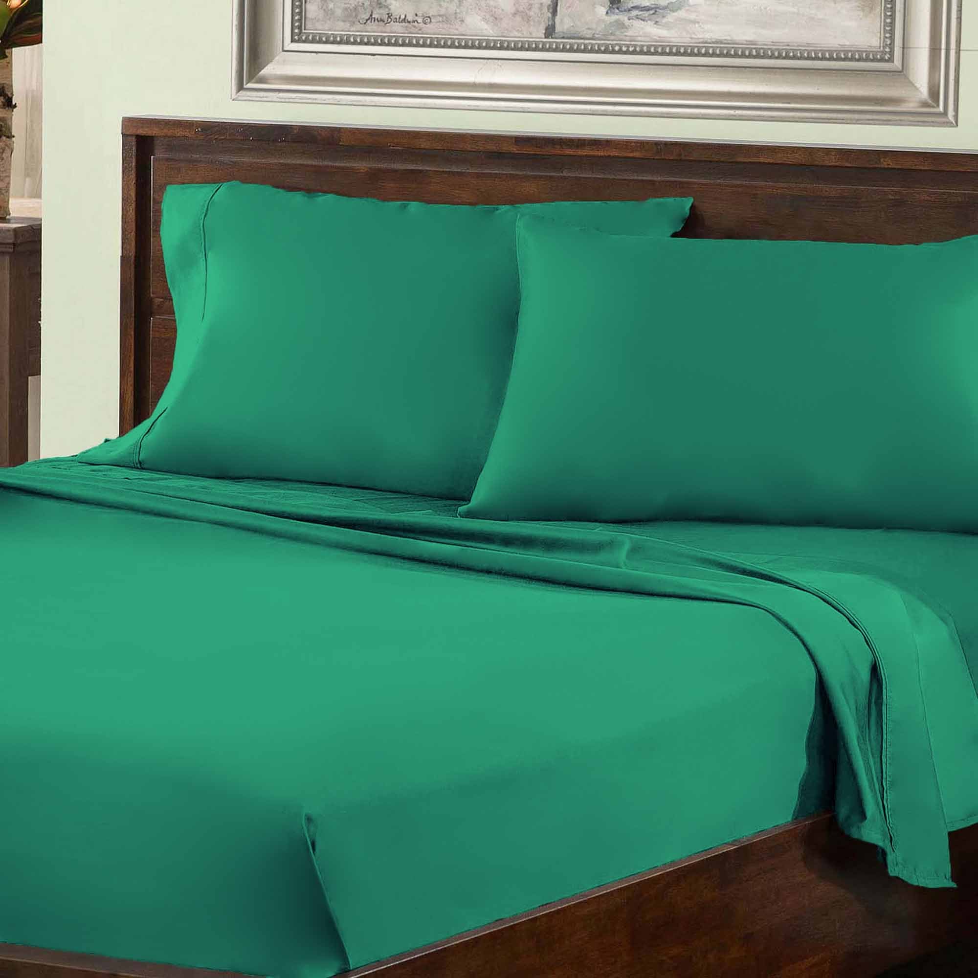 800 Thread Count Cotton Blend Deep Pocket Sheet Set - Ultra Soft & Breathable Bed Sheets for Queen & King Size Beds - Perfect for Luxury Hotels & Home Bedroom Decor
