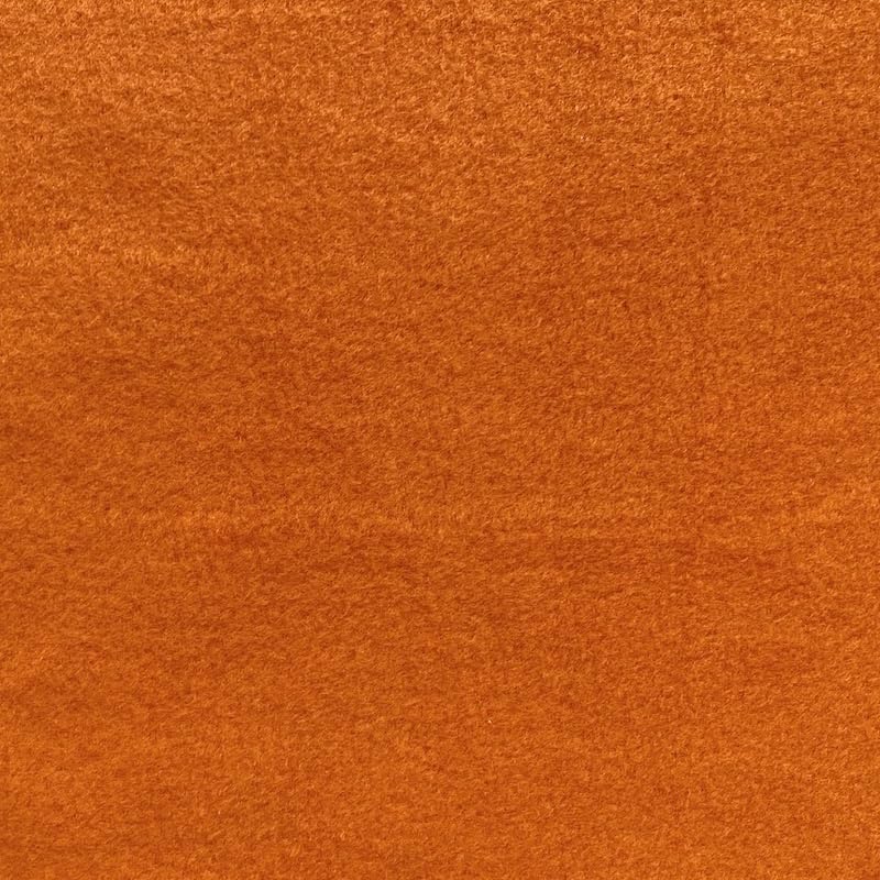 Premium Anti-Pill Fleece Fabric by The Yard - Solid Burnt Orange, Medium Weight for Cozy Blankets, Warm Jackets & DIY Crafts