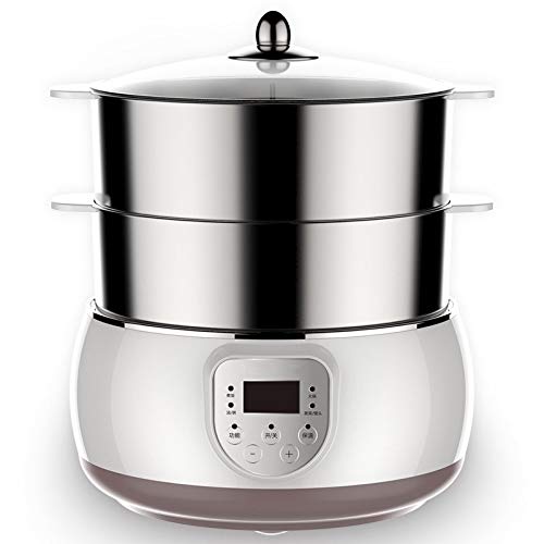 Mini Double-Layer Electric Steamer - Automatic Stainless Steel Food Warmer for Healthy Cooking | Perfect for Home, Office & Meal Prep
