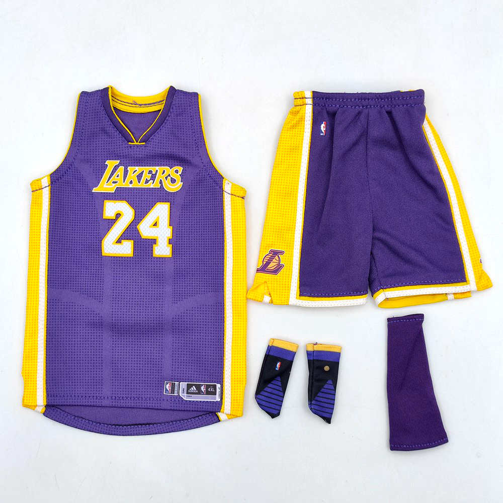 Custom 1:6 Scale Kobe Bryant Los Angeles Lakers NBA Jersey for Enterbay Action Figures - Perfect for Collectors and Basketball Fans Display