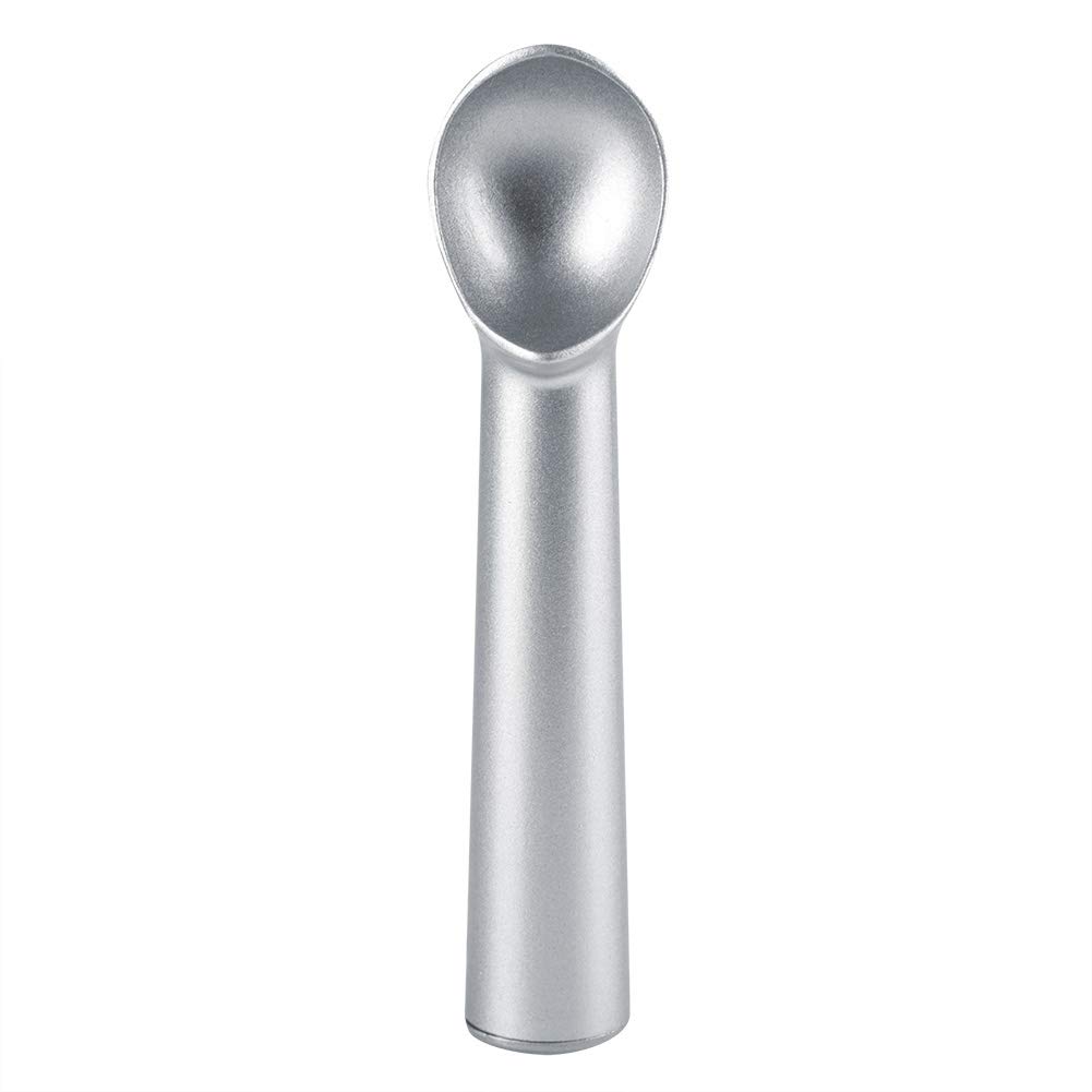 Premium Aluminum Alloy Nonstick Ice Cream Scoop - Professional Watermelon & Fruit Baller - Kitchen Tool for Smooth Scooping (Silver) | Perfect for Ice Cream Parlors, Dessert Shops & Home Baking