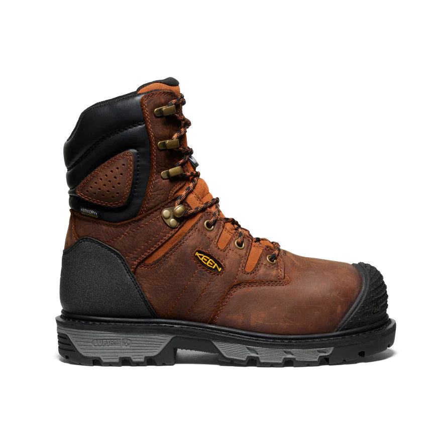 KEEN Men's Camden Waterproof Work Boots with Carbon Fiber Toe - CSA & MET Safety Certified (Model 1027693) - Ideal for Construction, Industrial & Outdoor Work Environments