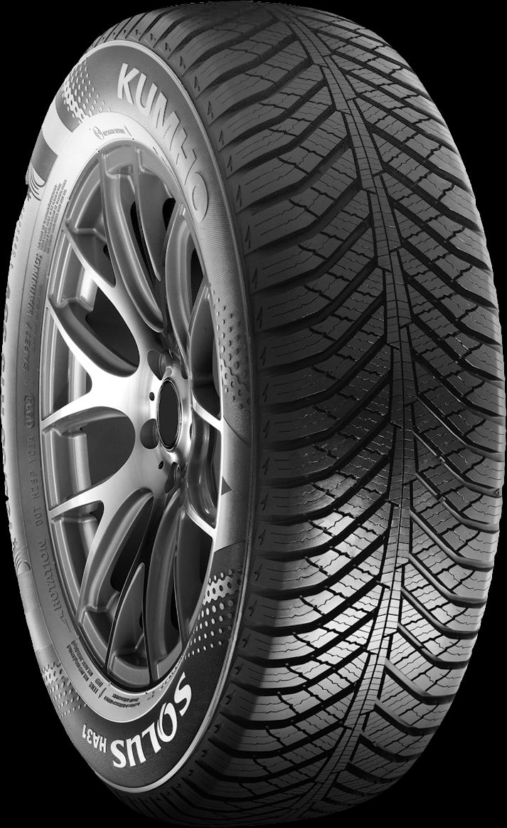 Kumho Solus HA31 195/55R16 87H All-Season Tire - High Performance for Sedans & Compact Cars - Perfect for Daily Commute & Highway Driving