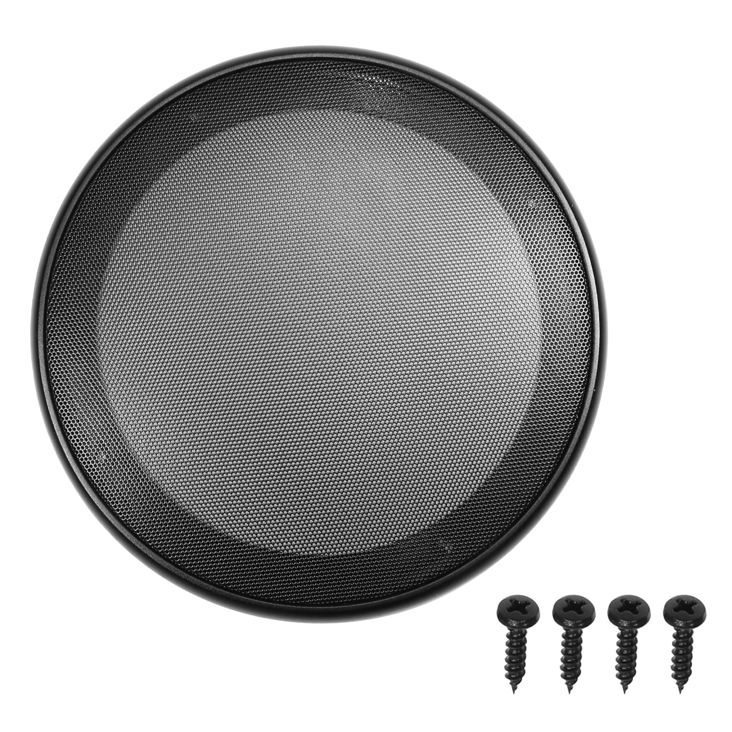 Fielect 9.5 Inch Black Speaker Grill Cover - Premium Mesh Woofer Guard Protector for Home Audio, Studio, and Car Sound Systems - Decorative Circle Design for Enhanced Acoustics and Speaker Protection