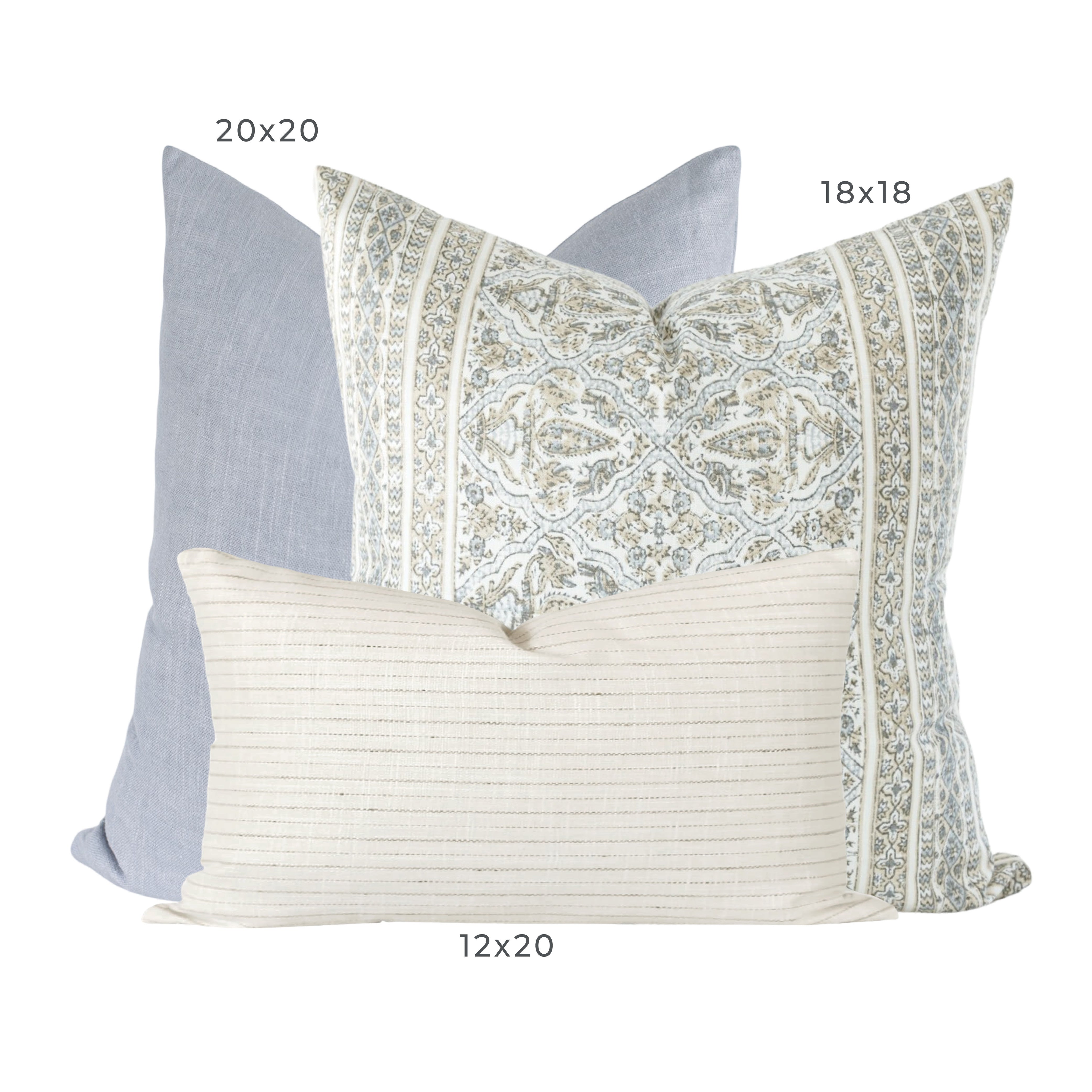 Premium 300 Thread Count Pillow Combination Set - Ultra Soft & Breathable for Side, Back, and Stomach Sleepers - Perfect for Bedroom, Guest Room, and Travel