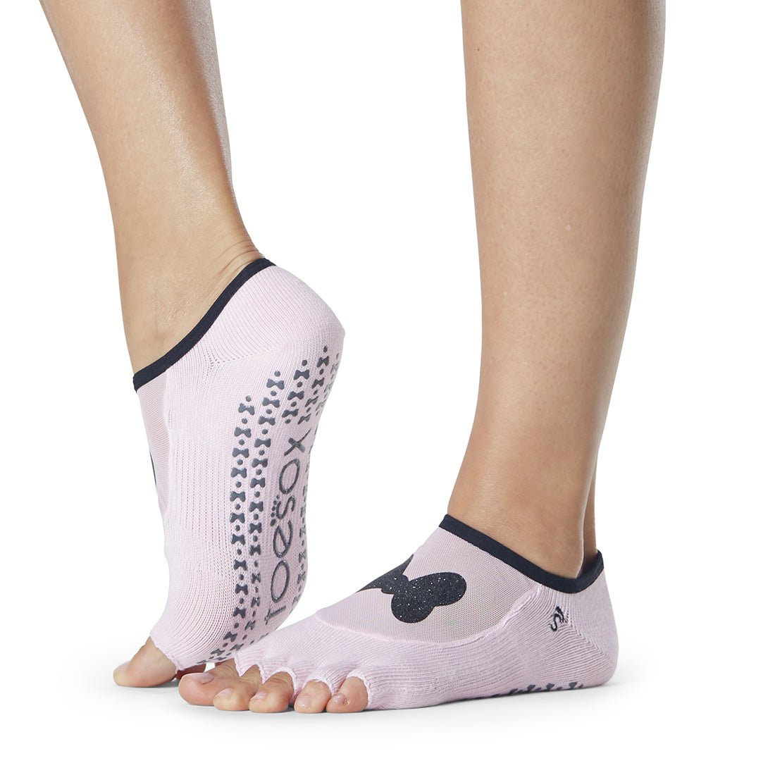 Disney Luna Grip Socks by ToeSox - Non-Slip Yoga Socks for Pilates, Barre & Dance - Perfect for Workouts, Studio Classes & Home Fitness