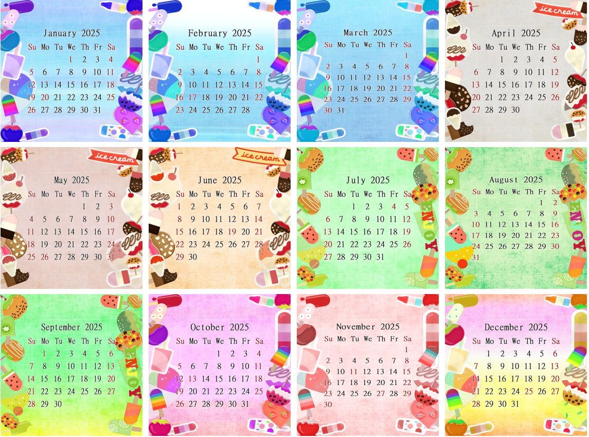 2025 CD-Style Desk Calendar - 12 Month Planner with CD Case Stand | Office Decor, Christmas Gift Idea | Perfect for Home, Office & School Organization (Edition #025)