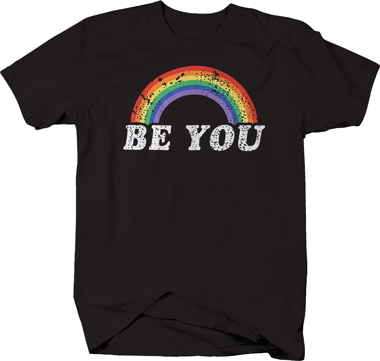 Gay Pride Shirt - Be You Rainbow Unisex T-Shirt for LGBTQ+ Pride Month & Events | Comfortable Novelty Tee for Parades, Festivals & Everyday Wear