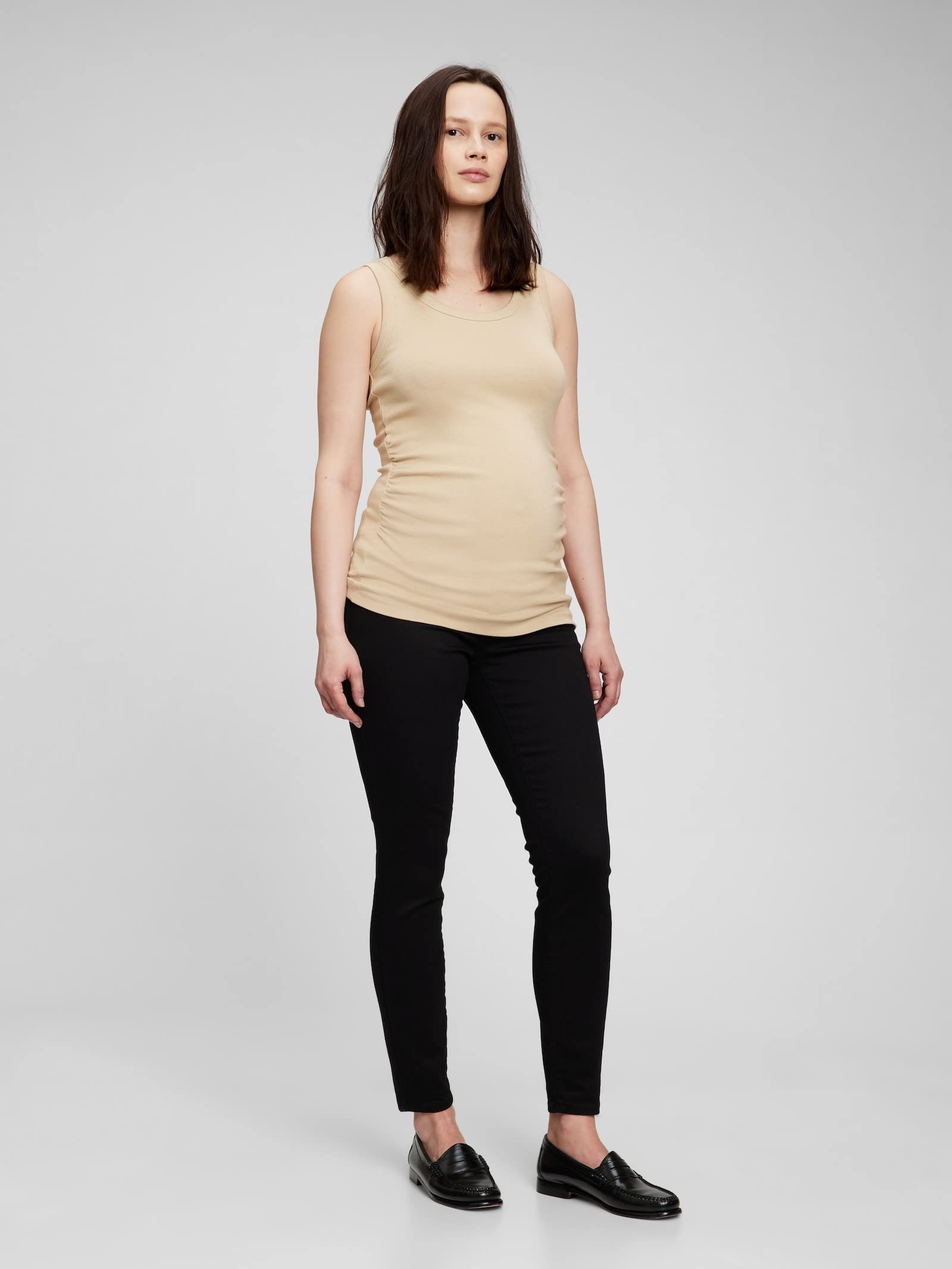 GAP Women's Maternity Skinny Jeans with Stretch Inset Panel - Comfortable Pregnancy Denim Pants for Work & Casual Wear