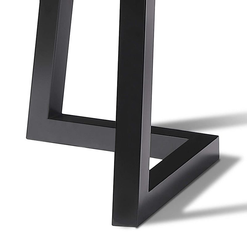 NOVAH Extendable Dining Table 120-200cm, Black - Expandable Kitchen Table for Small Spaces, Perfect for Family Dinners & Entertaining Guests