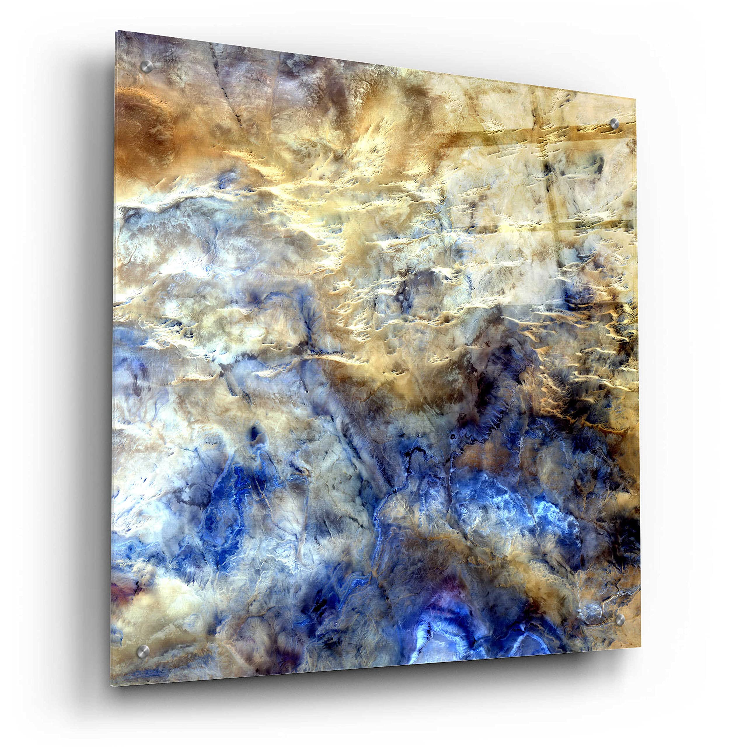 Epic 'Earth as Art: No Man's Land' Acrylic Glass Wall Art - 24x24 Inches Modern Home Decor - Perfect for Living Room, Bedroom & Office Spaces