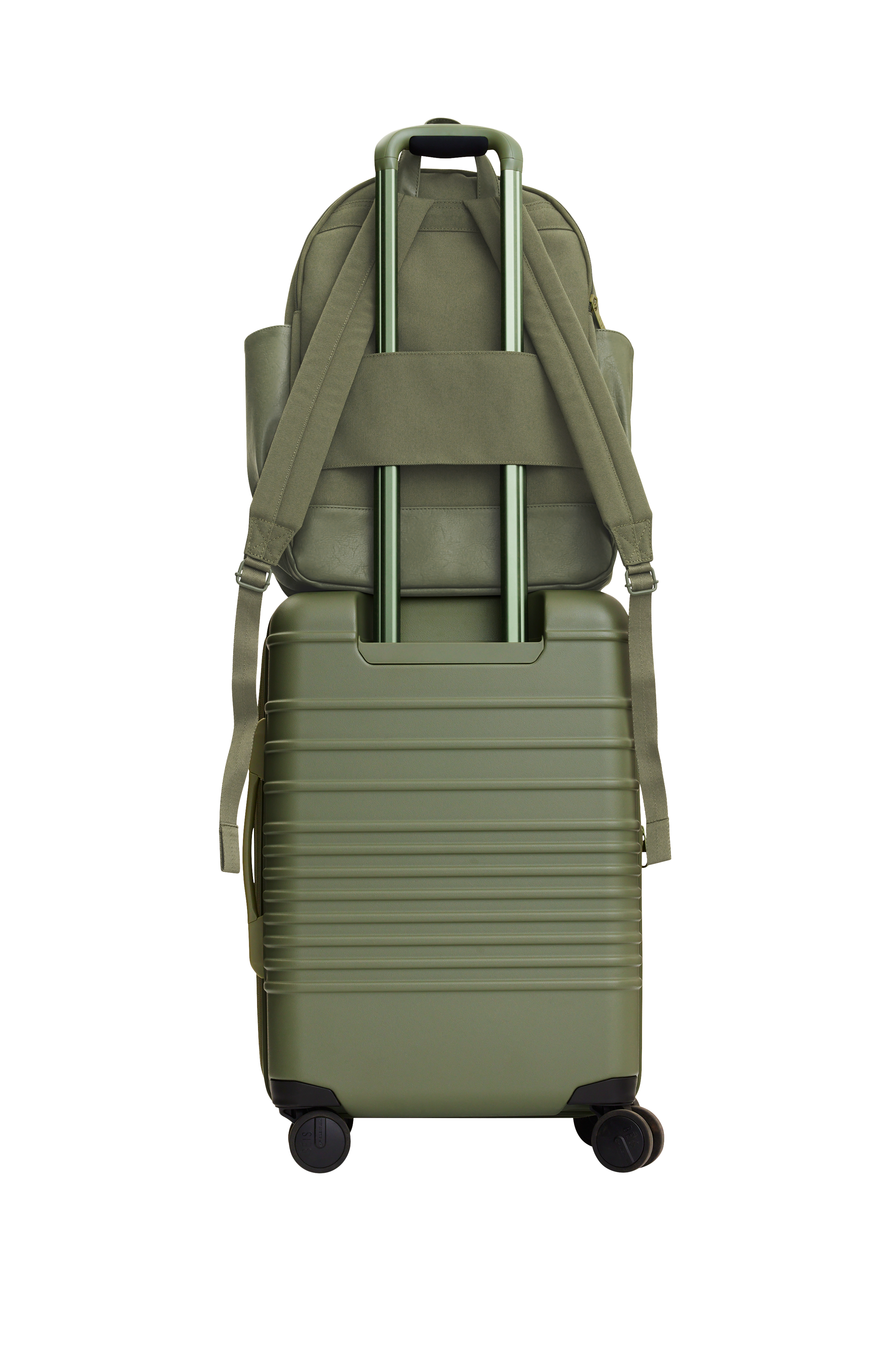 Premium Olive Travel Backpack - Lightweight Durable Carry-On Backpack for Men & Women | Perfect for Hiking, Business Trips & Airplane Travel