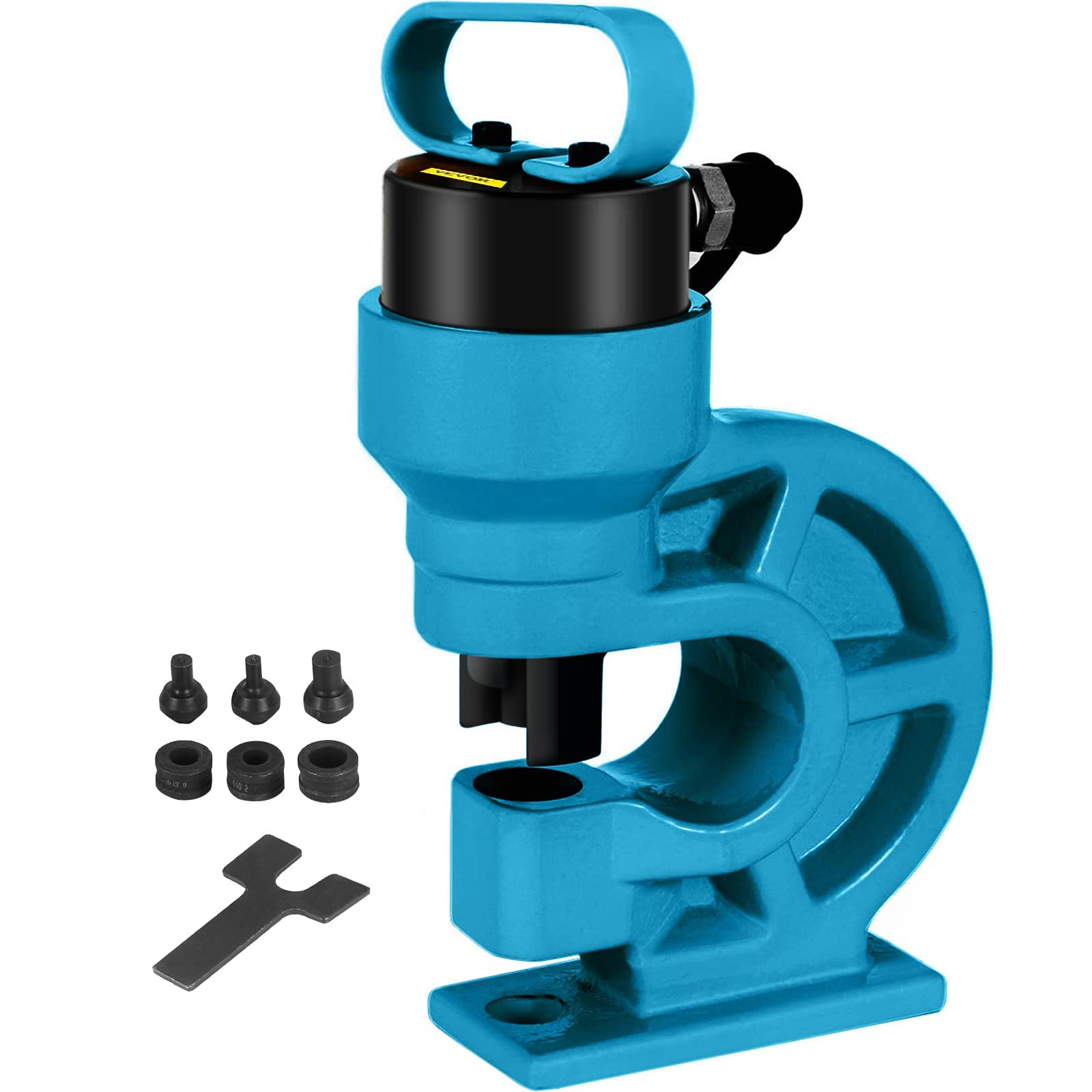 Happybuy CH-60 Hydraulic Hole Punching Tool - 31T Heavy Duty Hole Digger & Force Puncher for Iron Plate, Copper Bar, Aluminum & Stainless Steel - Perfect for Metal Fabrication, Electrical Installations & DIY Projects