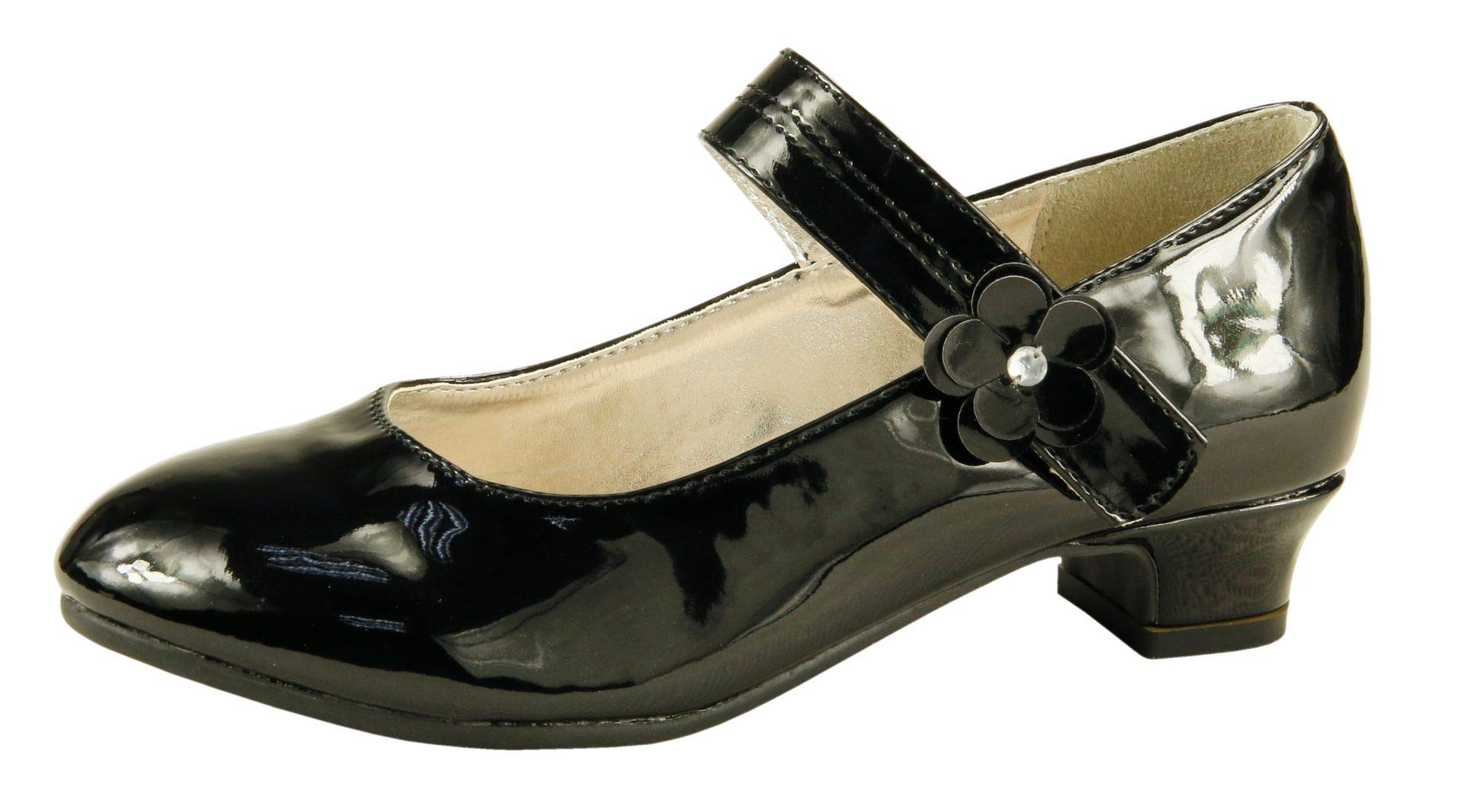 The Doll Maker Girls Glitter Dress Shoes - Sparkly Pumps for Toddler, Little Kid & Big Kid - Perfect for Parties, Weddings & Special Occasions