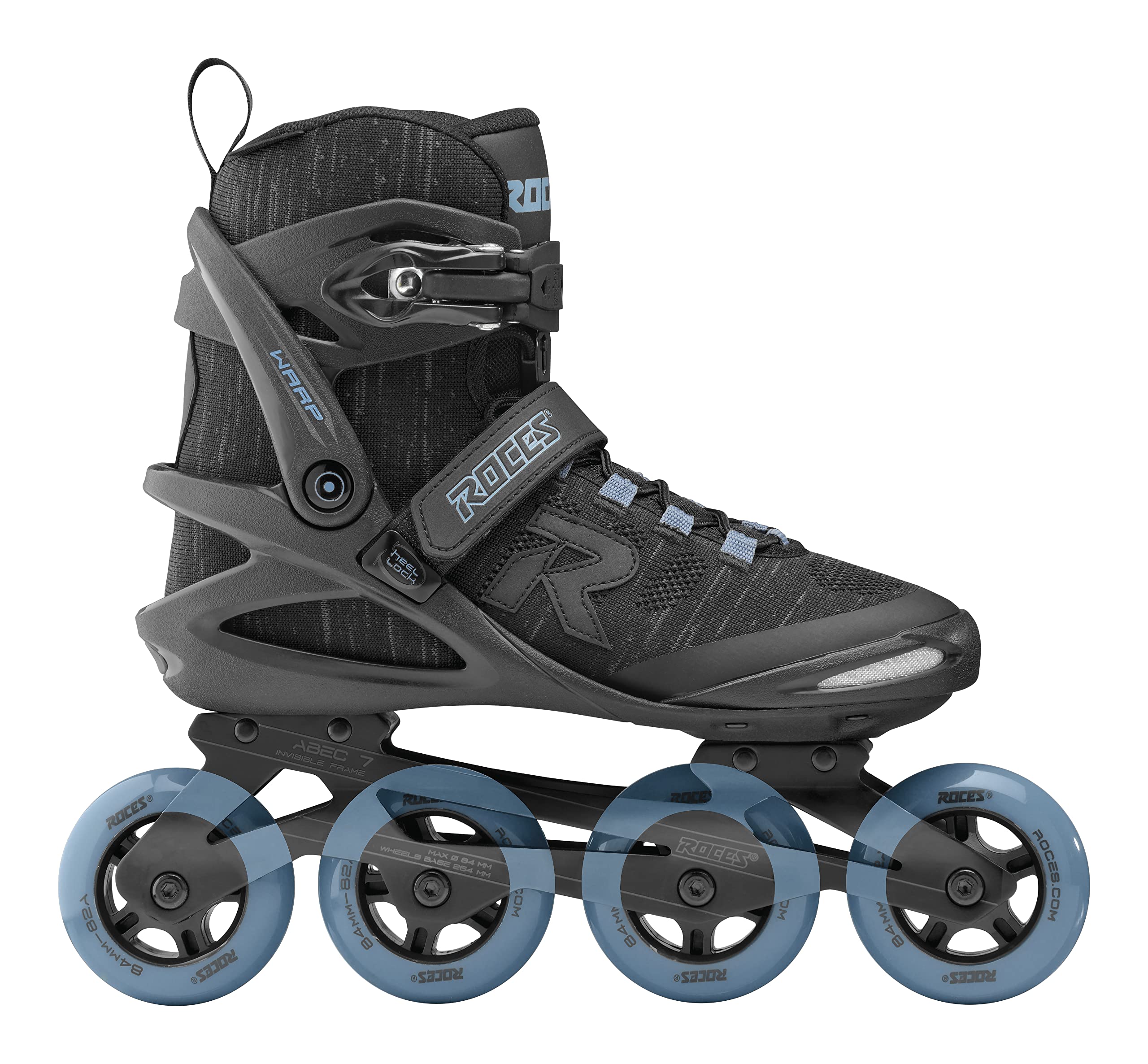 Roces Men's Warp Thread TIF Outdoor Breathable Comfortable Inline Skates for Fitness & Recreation | Memory Buckle, Easy Entry Boots, Glass Fiber Reinforced Shell, 84mm 82A Wheels | Perfect for Urban Skating, Fitness Training & Outdoor Adventures