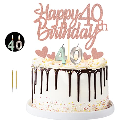 40th Birthday Cake Decorations
