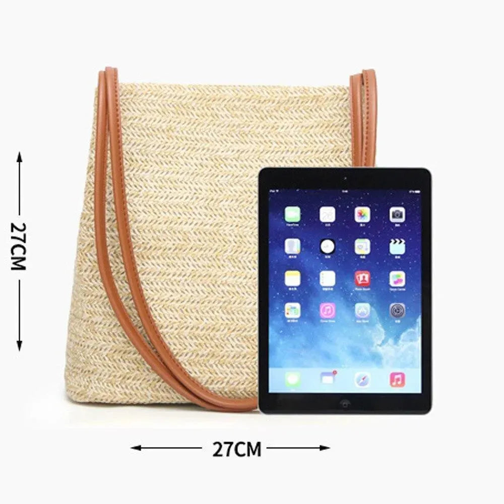 Stylish As Planned Straw Beach Bag - Perfect for Summer Vacations, Pool Parties & Beach Getaways