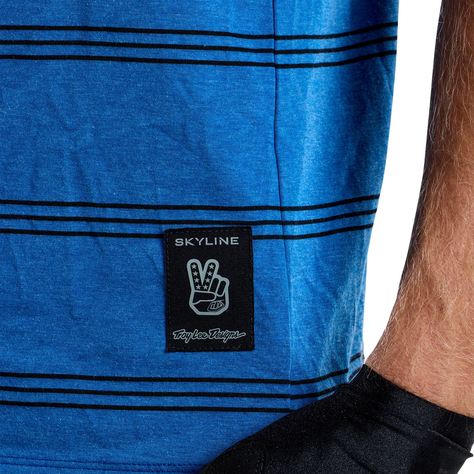 Skyline Short Sleeve Ride Tee - Washed Out Cobalt Blue Men's Casual T-Shirt for Cycling, Running & Outdoor Activities