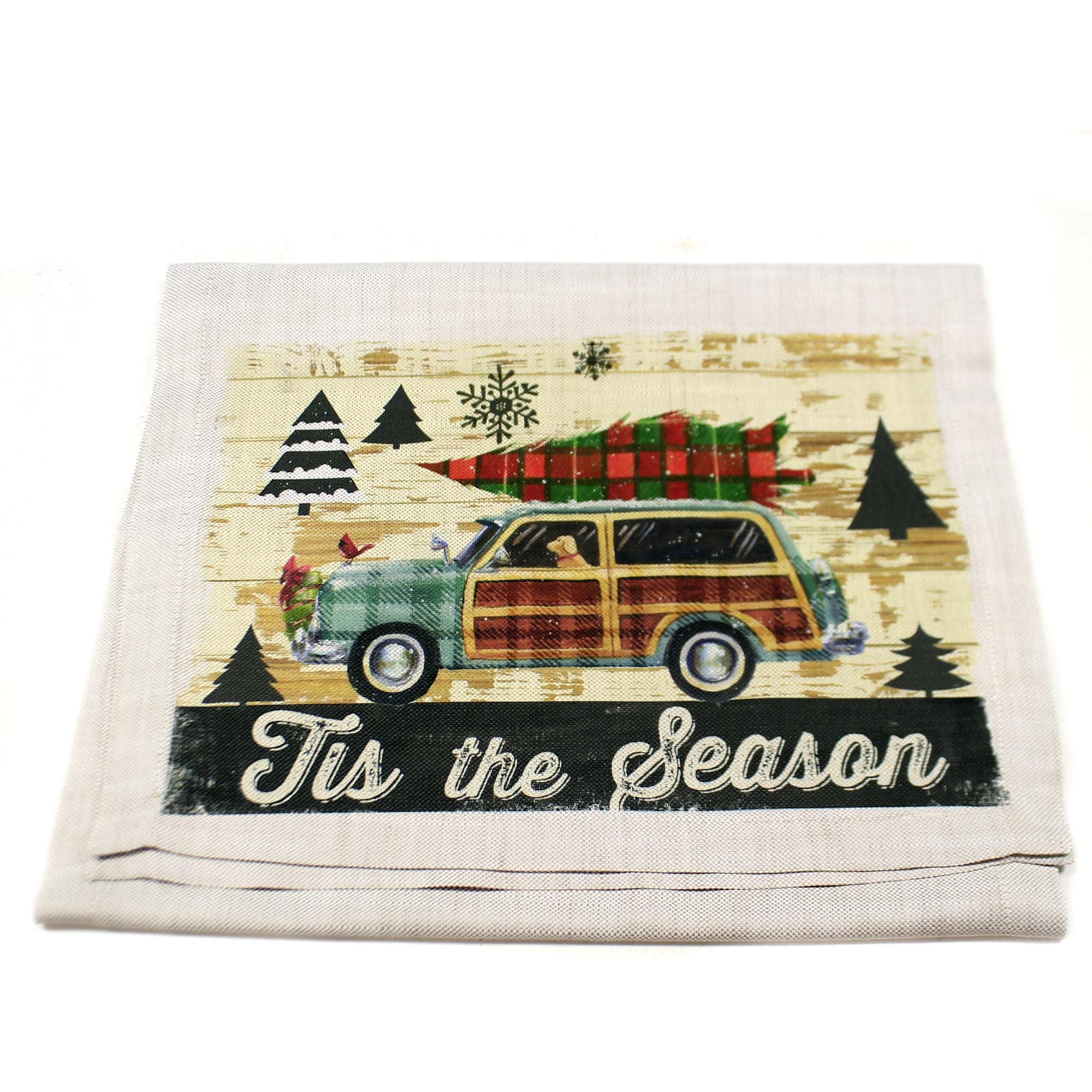 Festive Christmas Plaid Table Runner - 16