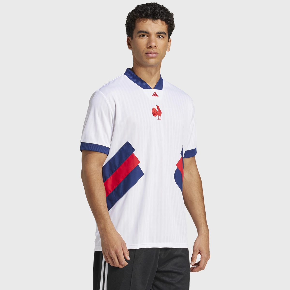 Adidas France Heritage Rugby Jersey - Men's Vintage Retro Soccer Football Shirt - Perfect for Sports, Casual Wear & Fan Outfits