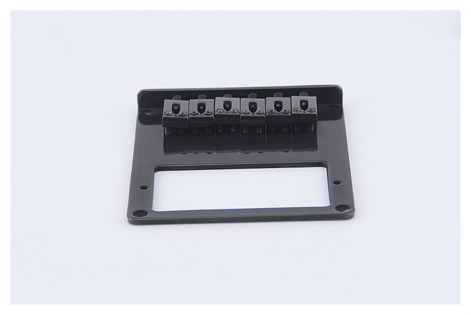 Electric Guitar Bridge Saddle Set - 1 Humbucker Pickup Fixed Bridge & Tailpiece in Black | Perfect for Guitar Repair, Replacement & DIY Upgrades
