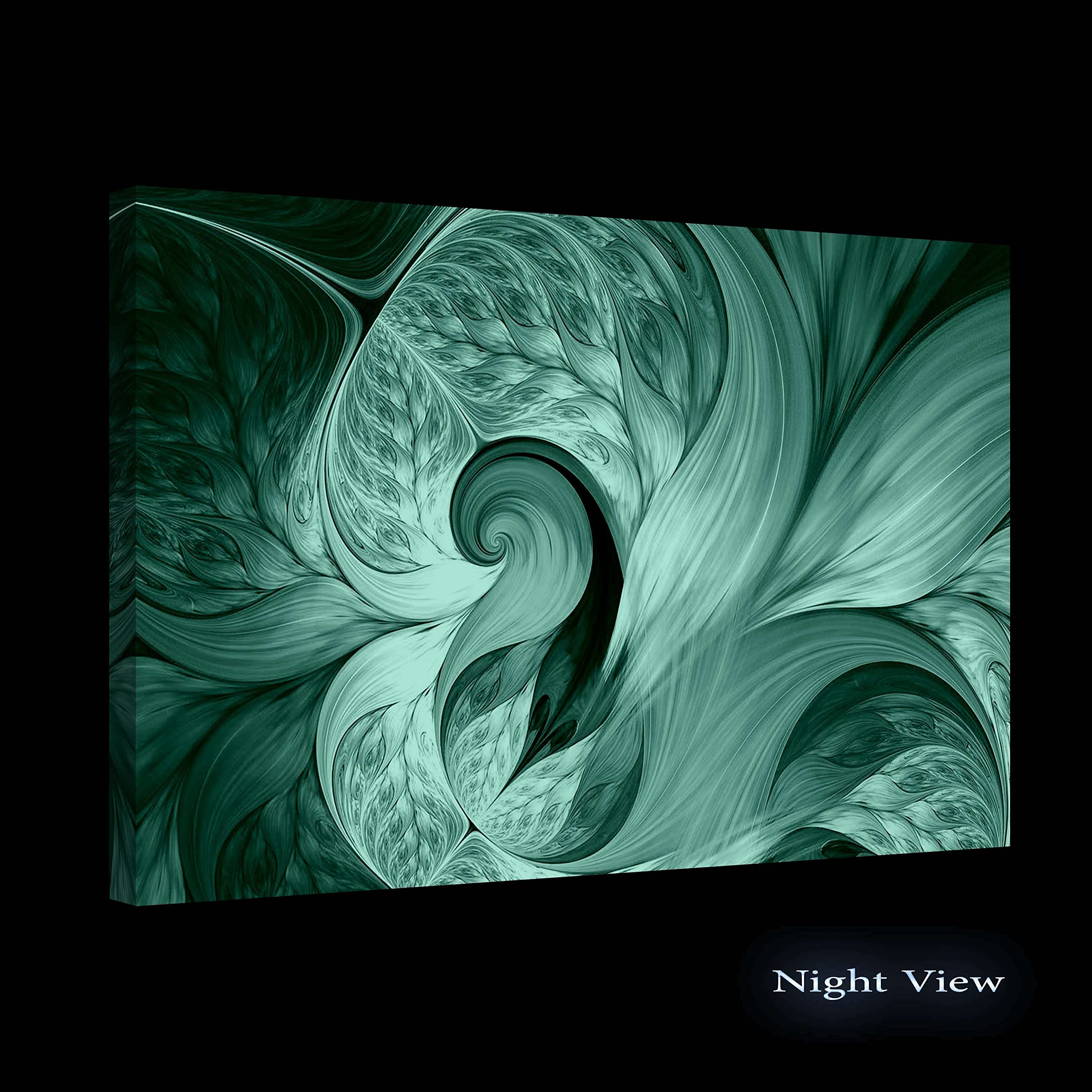 Startonight Abstract Waves Canvas Wall Art - White & Burgundy Modern Framed Print 32