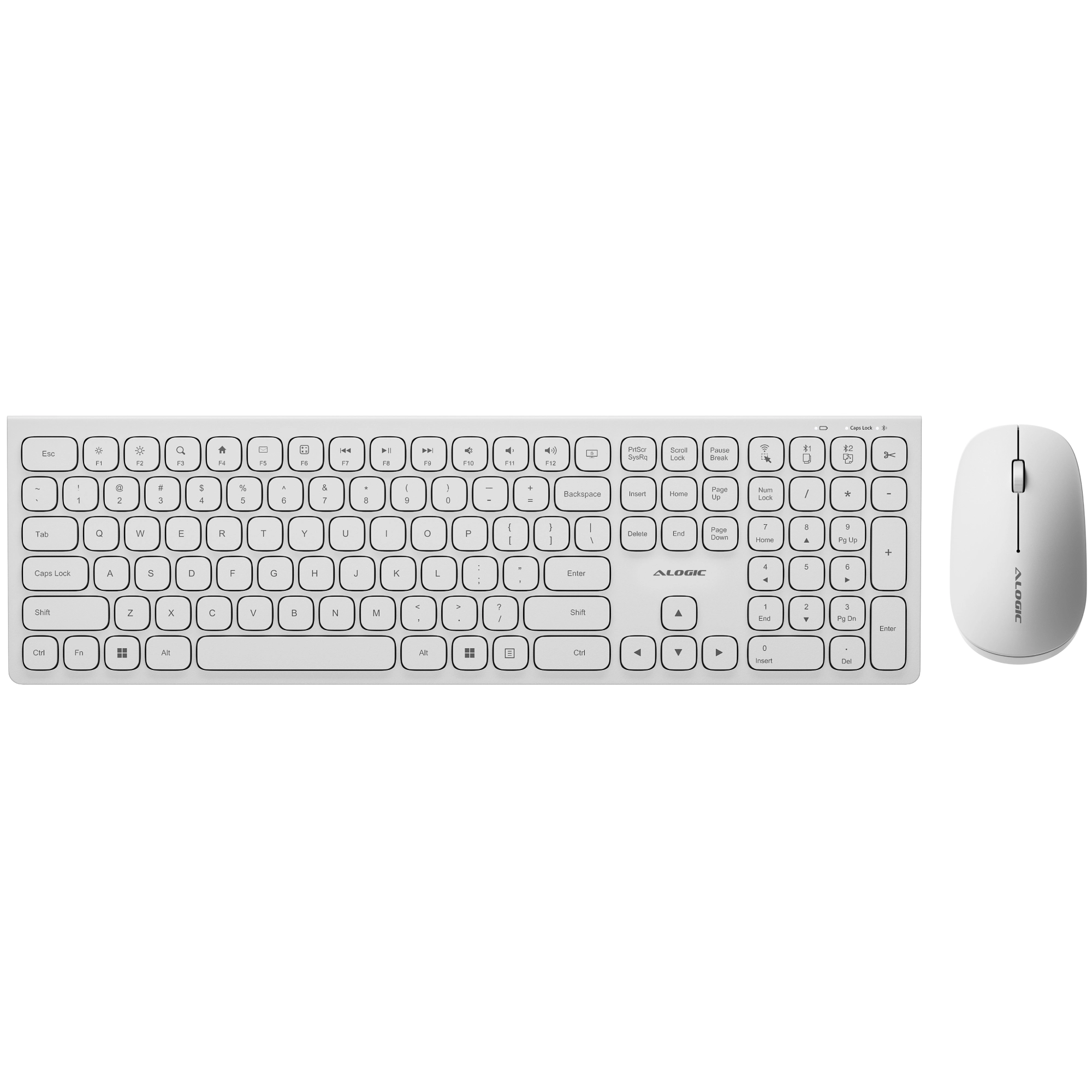 Echelon USB C Rechargeable Wireless Mouse and Keyboard Combo for Windows - Ergonomic Design for Office, Home & Gaming Use
