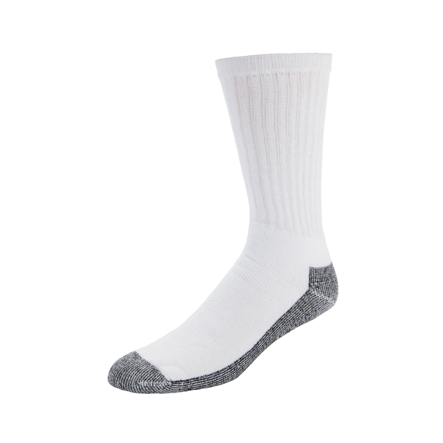 Heavyweight Organic Cotton Crew Socks for Men & Women - Breathable White Workout Socks - Perfect for Running, Hiking & Everyday Comfort