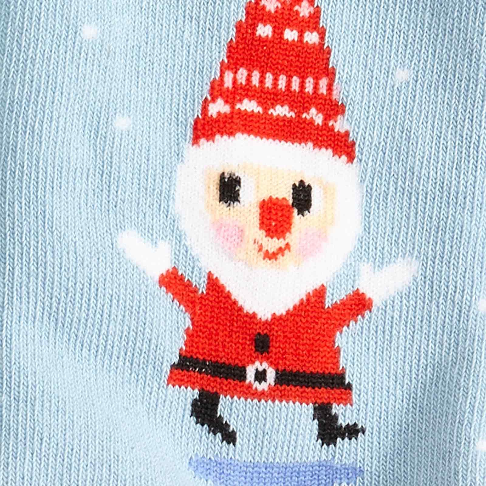 Santa Gnome Crew Socks for Kids (Ages 3-6) - Fun Holiday Socks for Christmas Parties & Family Gatherings