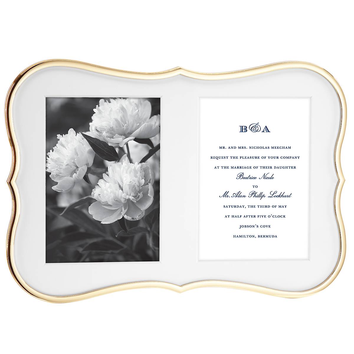 Elegant Crown Point Gold Double 5x7 Photo Frame - Perfect for Displaying Family Photos, Wedding Pictures & Home Decor