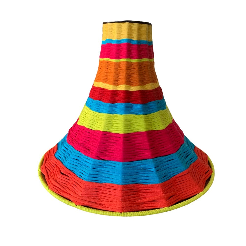 Handwoven Sutu Lampshade - Natural Rattan Pendant Light Fixture for Bedroom, Living Room & Patio Decor