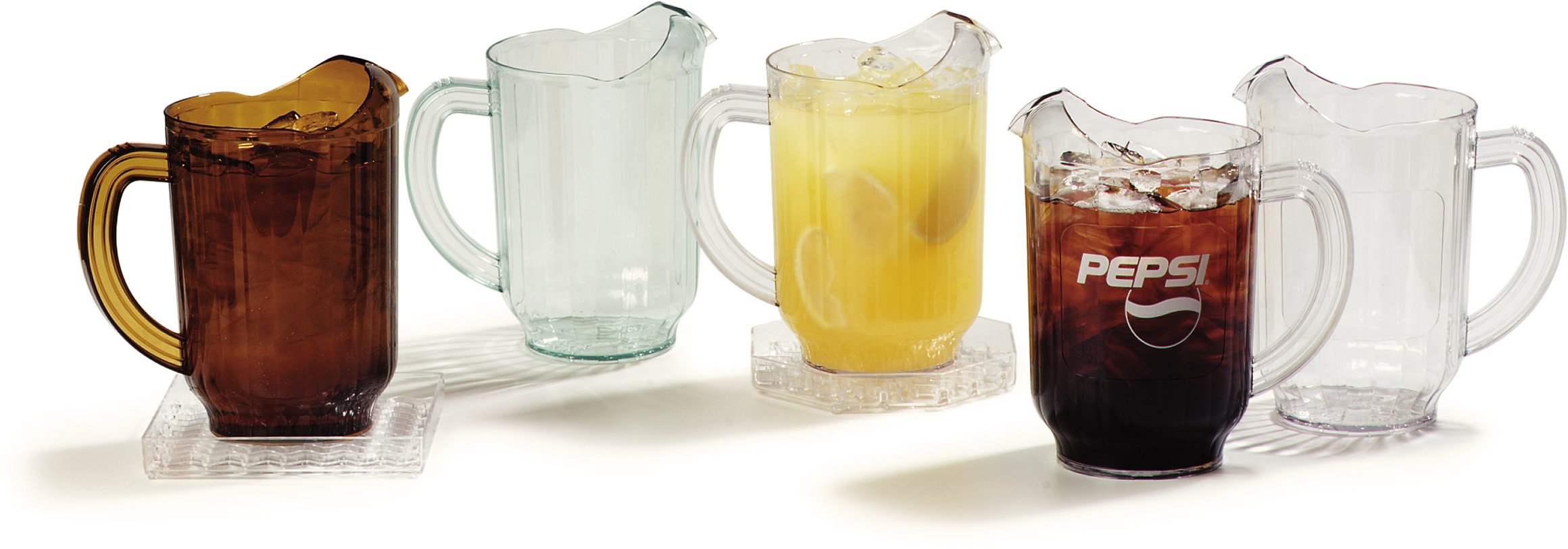 Carlisle Versapour 60 oz Clear Plastic Pitcher - Durable Amber Tall Pitcher for Restaurants, Catering & Commercial Kitchens | Perfect for Serving Beverages, Iced Tea, Lemonade & Water