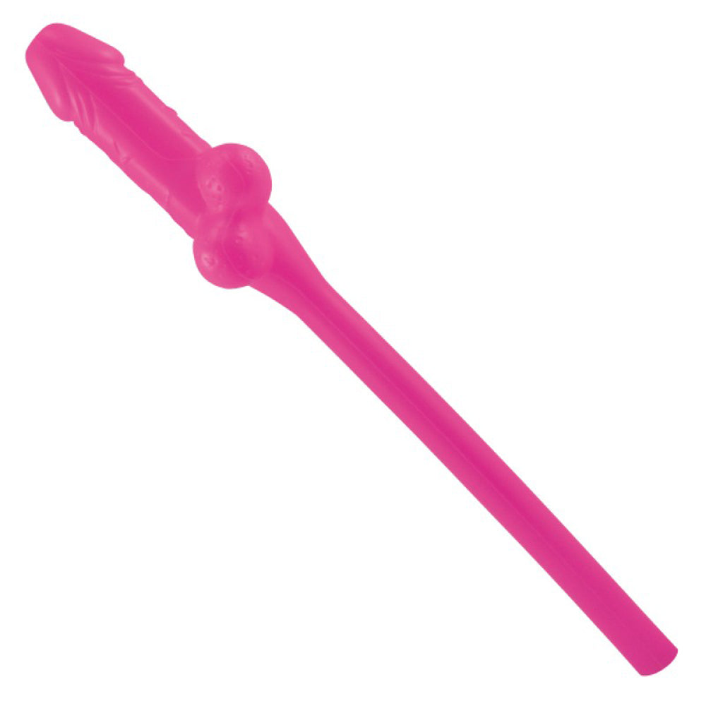 Extra Large Pink Cocktail Straws - Fun & Playful Drinking Straws for Bachelorette Parties, Girls' Night Out, and Themed Events
