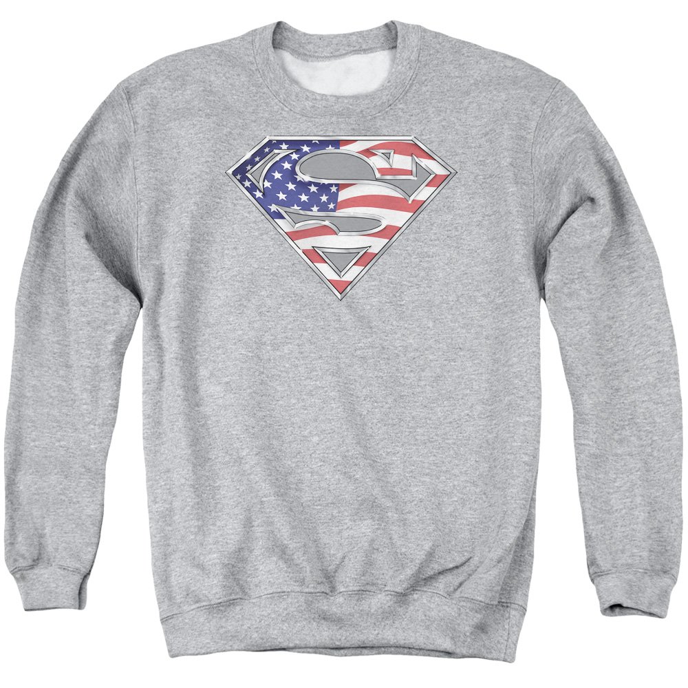 Superman Unisex Adult Crewneck Sweatshirt for Men & Women | Casual Wear, Cosplay, Gift for Superhero Fans