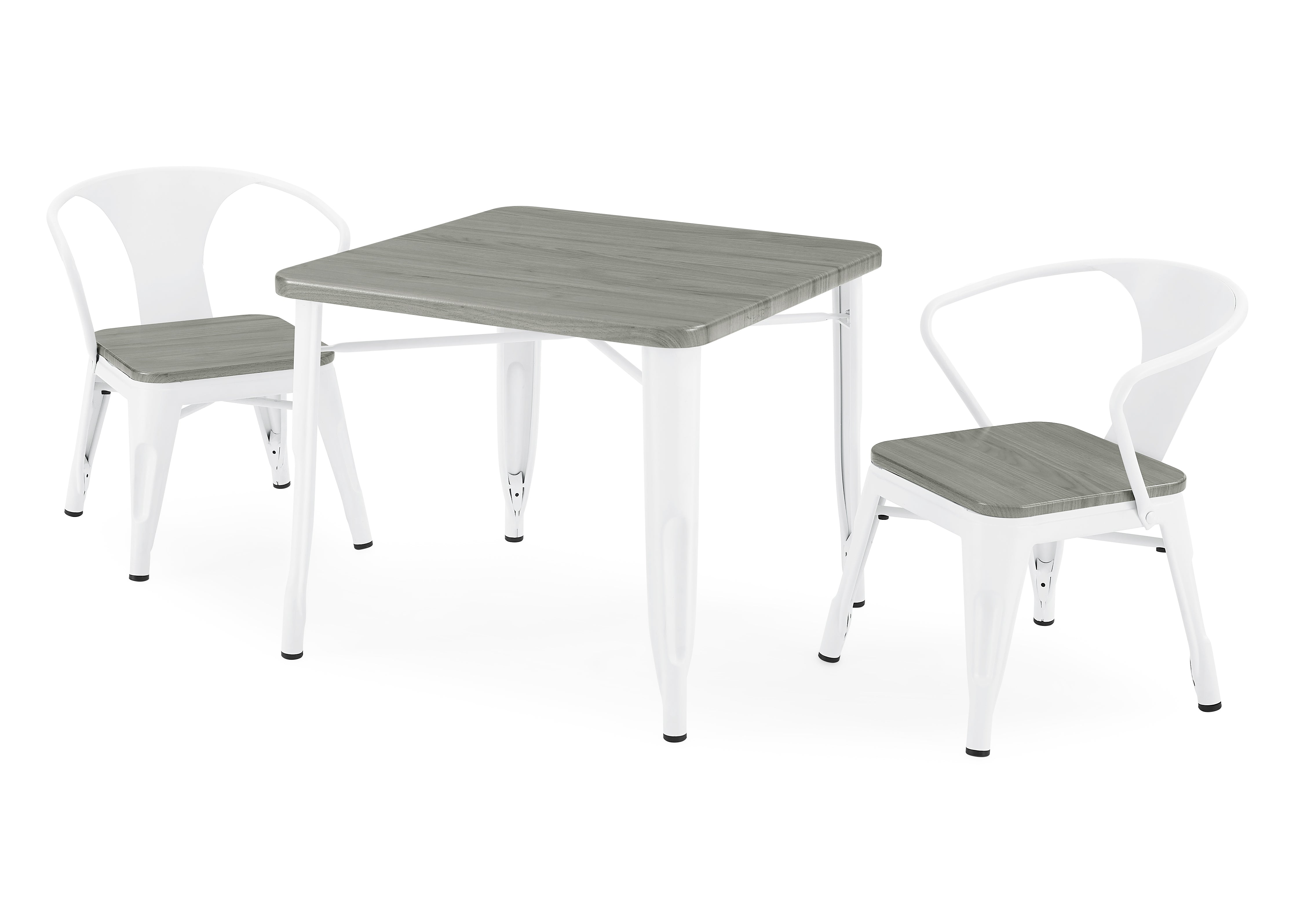 Modern Bistro Table and 4 Chairs Set - Outdoor/Indoor Patio Dining Furniture for Garden, Balcony, and Small Spaces
