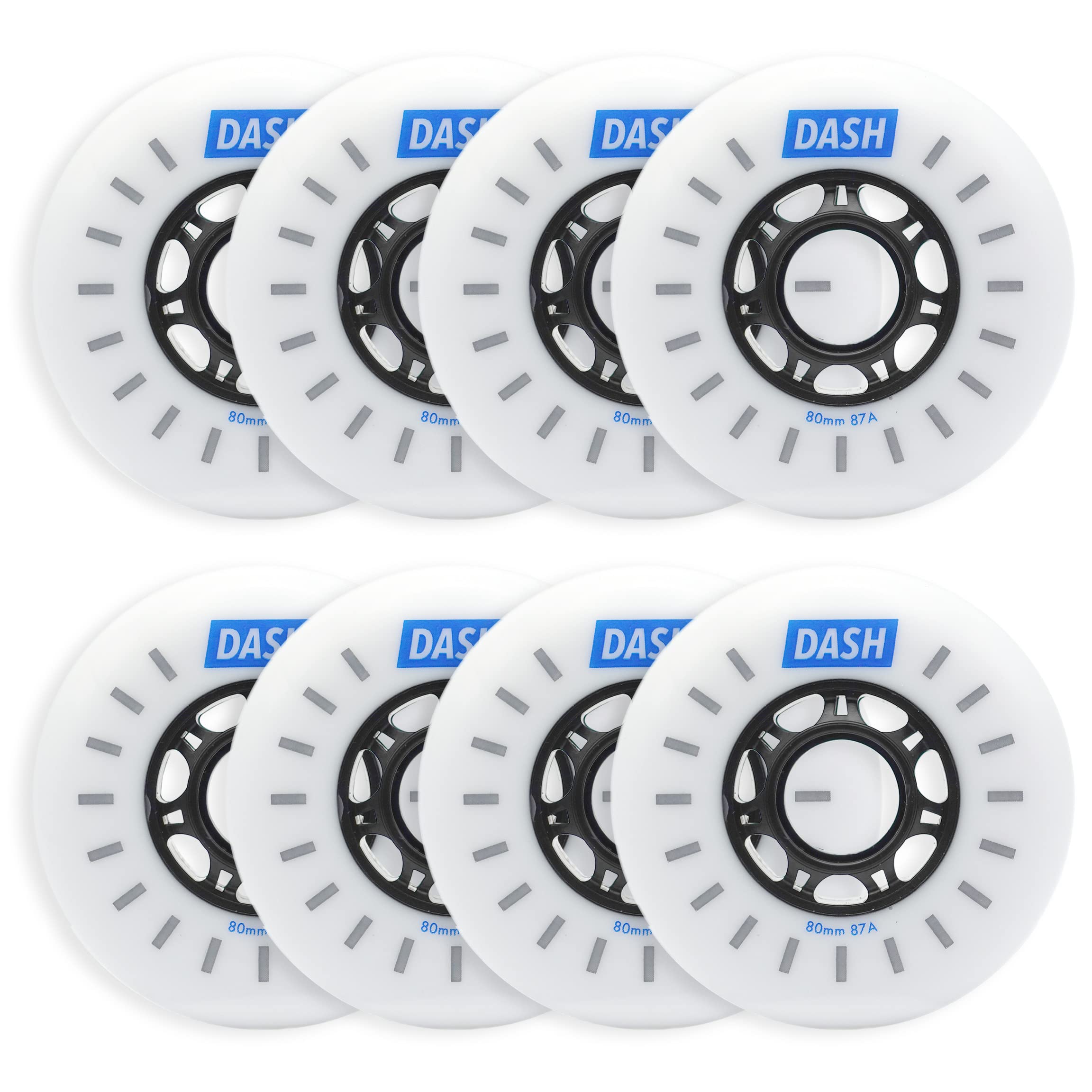 Replacement Wheels for Rollerblade, Impala, K2, Powerslide Inline Skates - High-Performance Skate Wheels for Outdoor & Indoor Skating, Fitness & Recreation