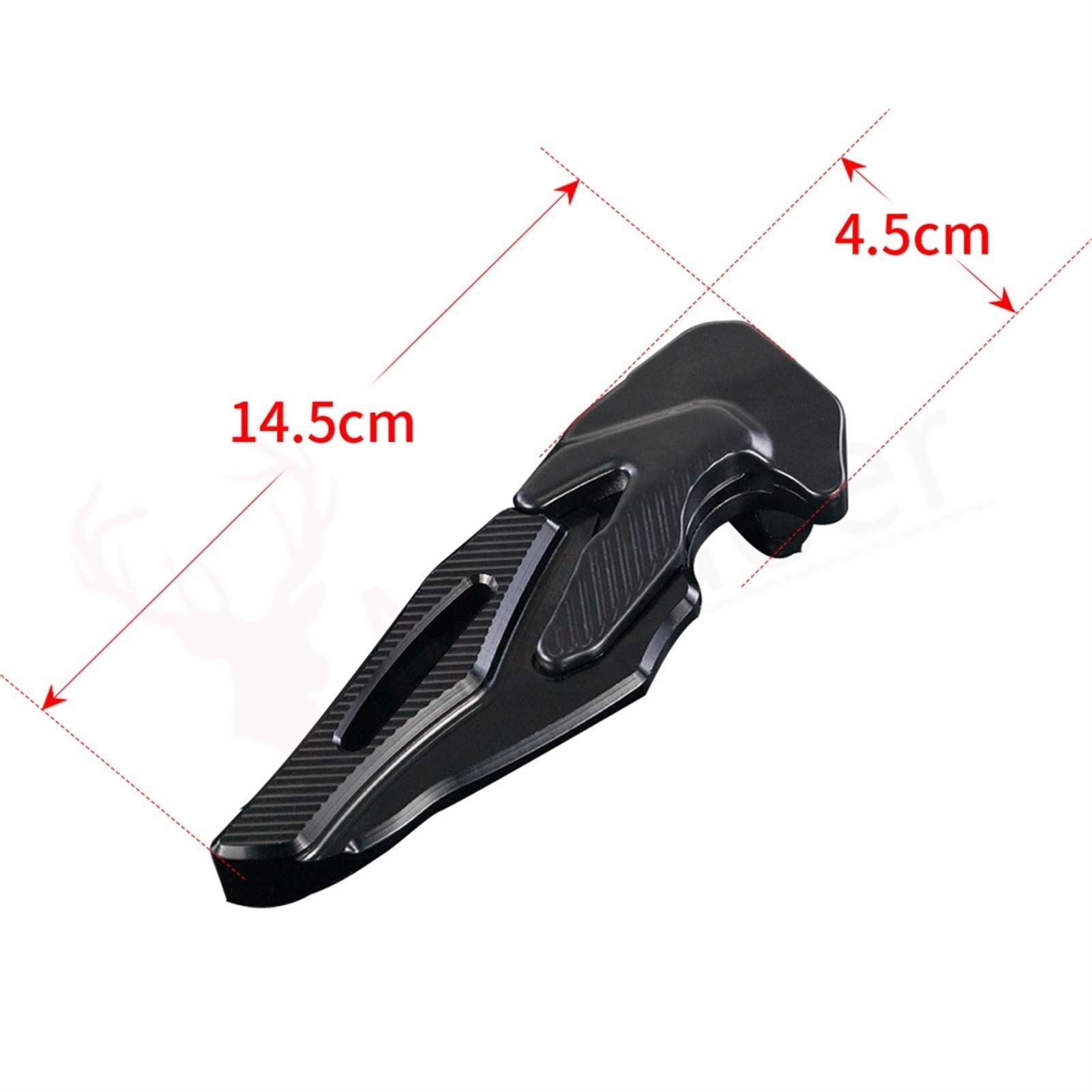 Motorcycle Foot Pegs for Honda ADV150 2019-2021 - Rear Passenger Footrests & Footboards - Durable PCX Black Motorcycle Accessories for Comfortable Riding & Long-Distance Travel