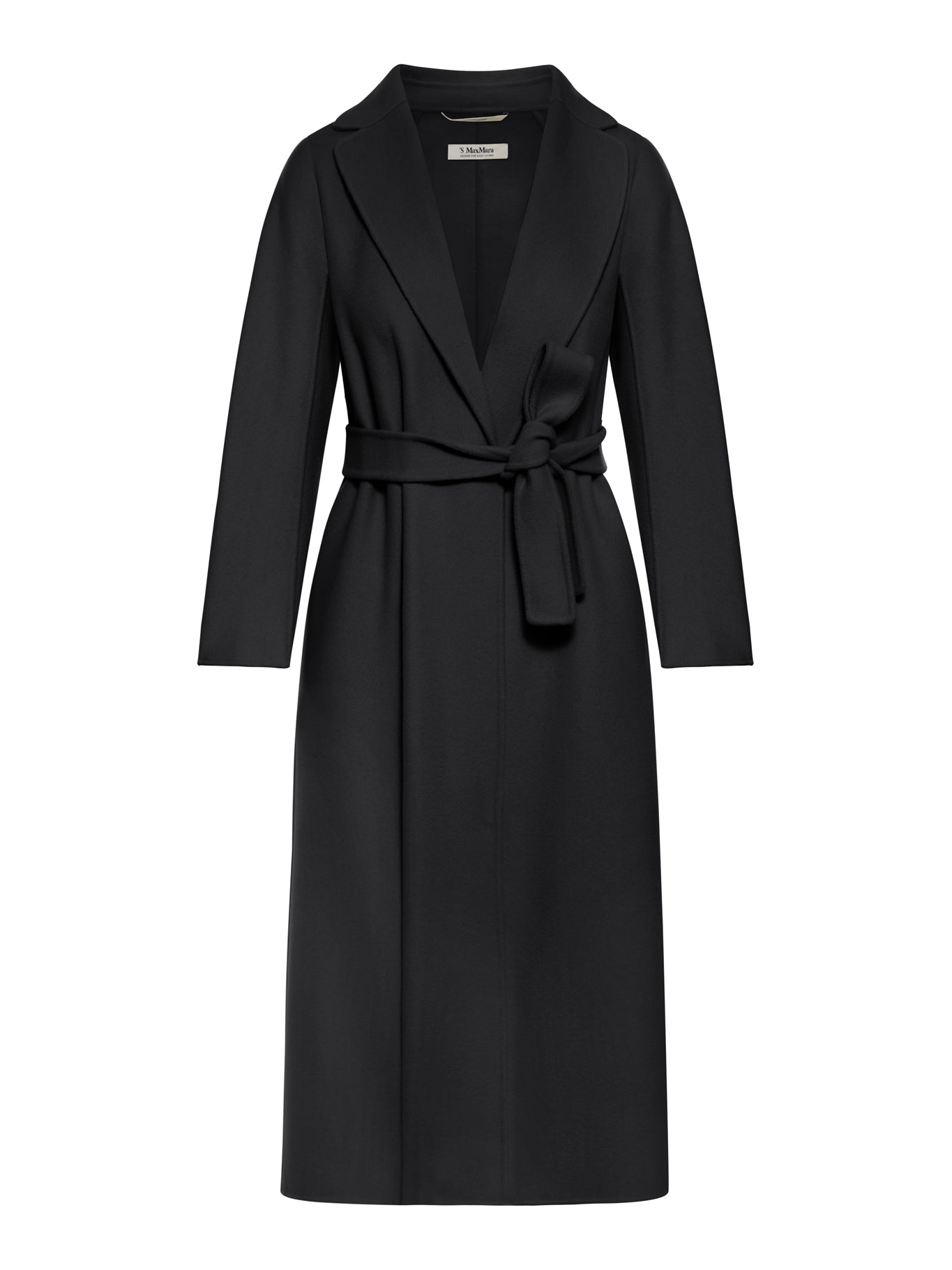 S Max Mara Esturia Black Wool Coat for Women - Elegant Winter Outerwear for Office, Travel & Special Occasions