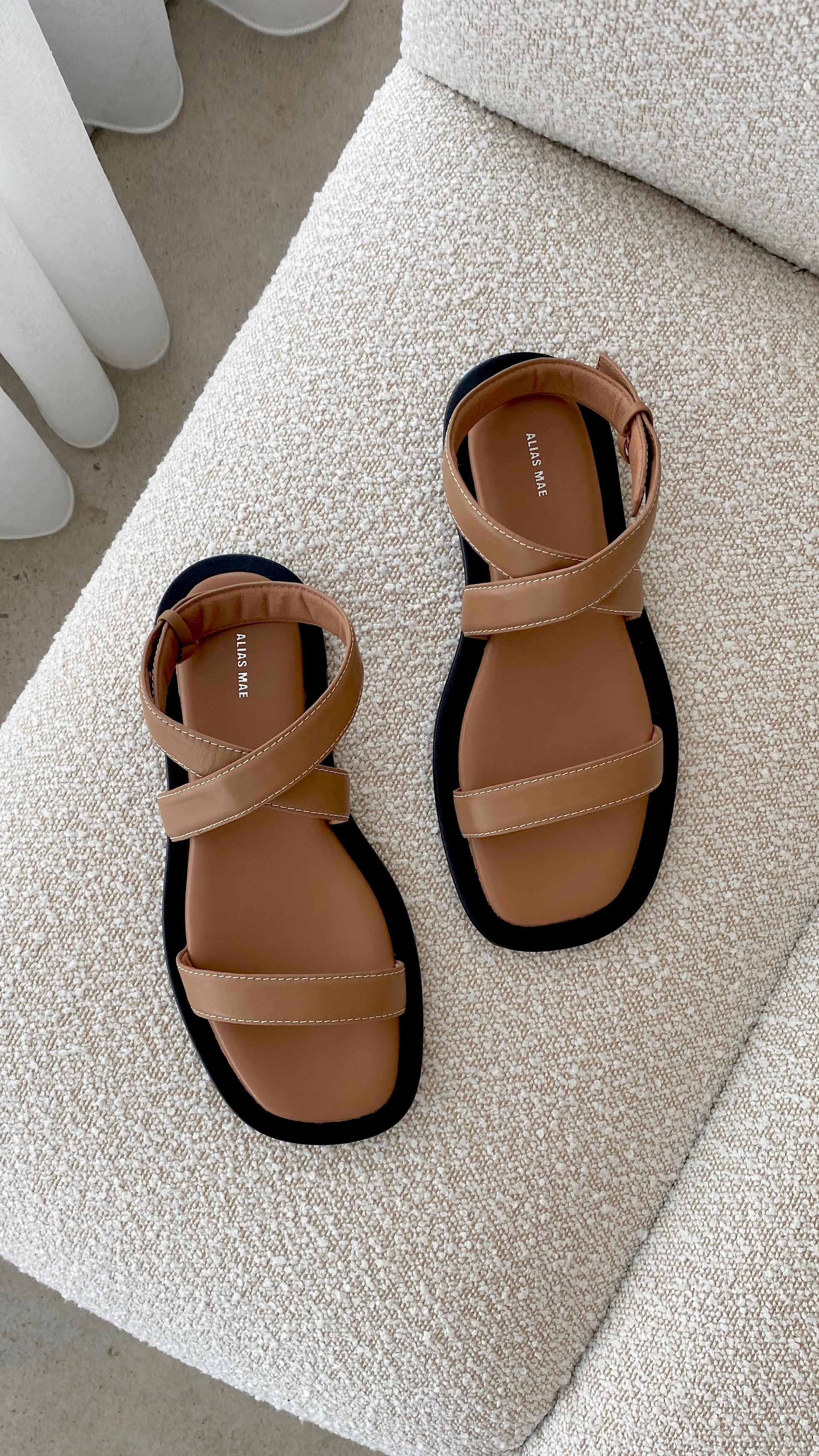 Kenya Sandals for Women - Genuine Pecan Leather Comfortable Slip-On Sandals - Perfect for Beach, Vacation & Casual Wear