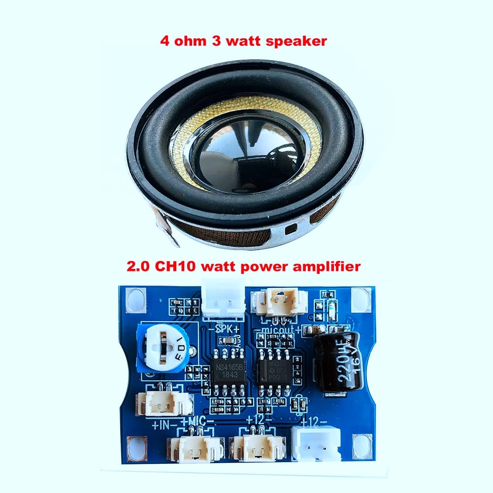 iFutniew Waterproof Microphone & Speaker Combo for Outdoor Security Cameras - 2-Way Audio Intercom with Easy Installation | Perfect for Home Surveillance, Baby Monitoring & Pet Watching