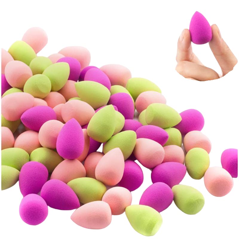 Nyamah 6Pcs Mini Makeup Sponges - Soft Beauty Blender for Liquid Foundation, Powder & Concealer | Reusable Cosmetic Sponge Set for Flawless Makeup Application at Home or Travel