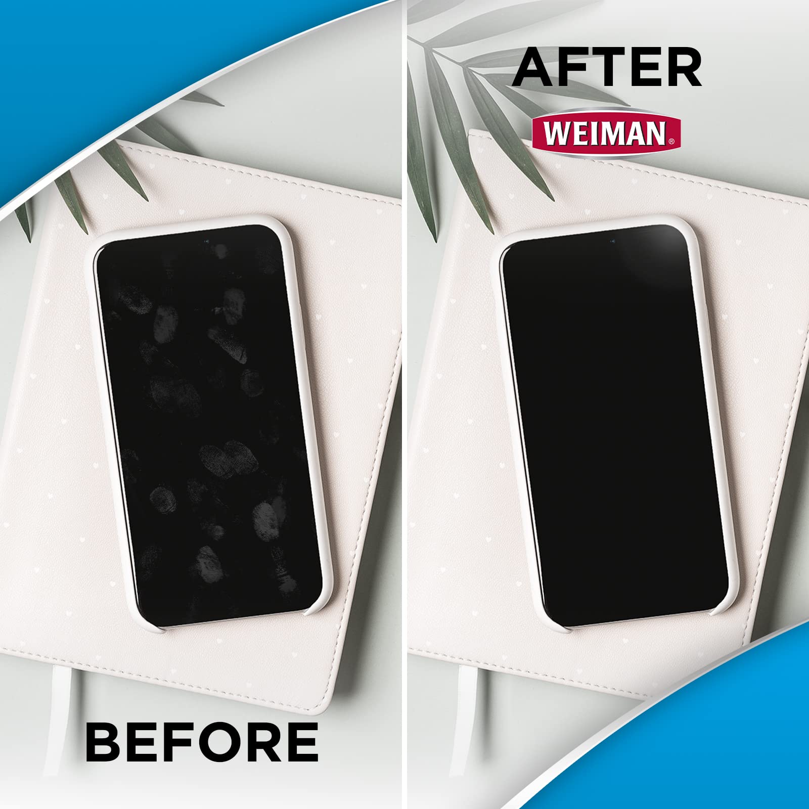 Weiman Disinfecting Electronic Wipes - Safe Cleaning for Screens, Laptops, Computers, TVs & Electronics | Antibacterial Tech Cleaning Wipes for Home, Office & School Use