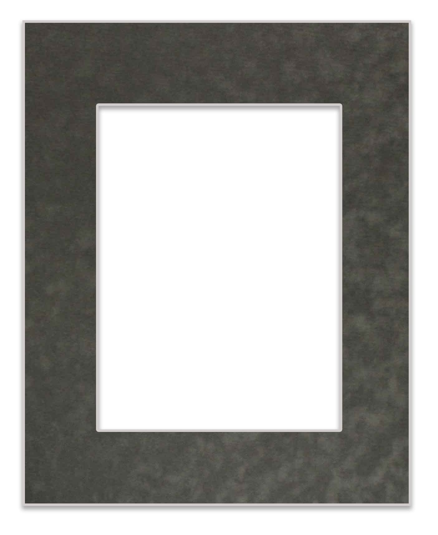 12x36 Acid-Free Dark Grey Suede Bevel Cut Mat Board for 10x30 Photos - 4-Ply Thickness with Backing Board & Self-Seal Crystal Clear Photo Bag - Perfect for Picture Framing, Art Displays, and Professional Photography Presentations