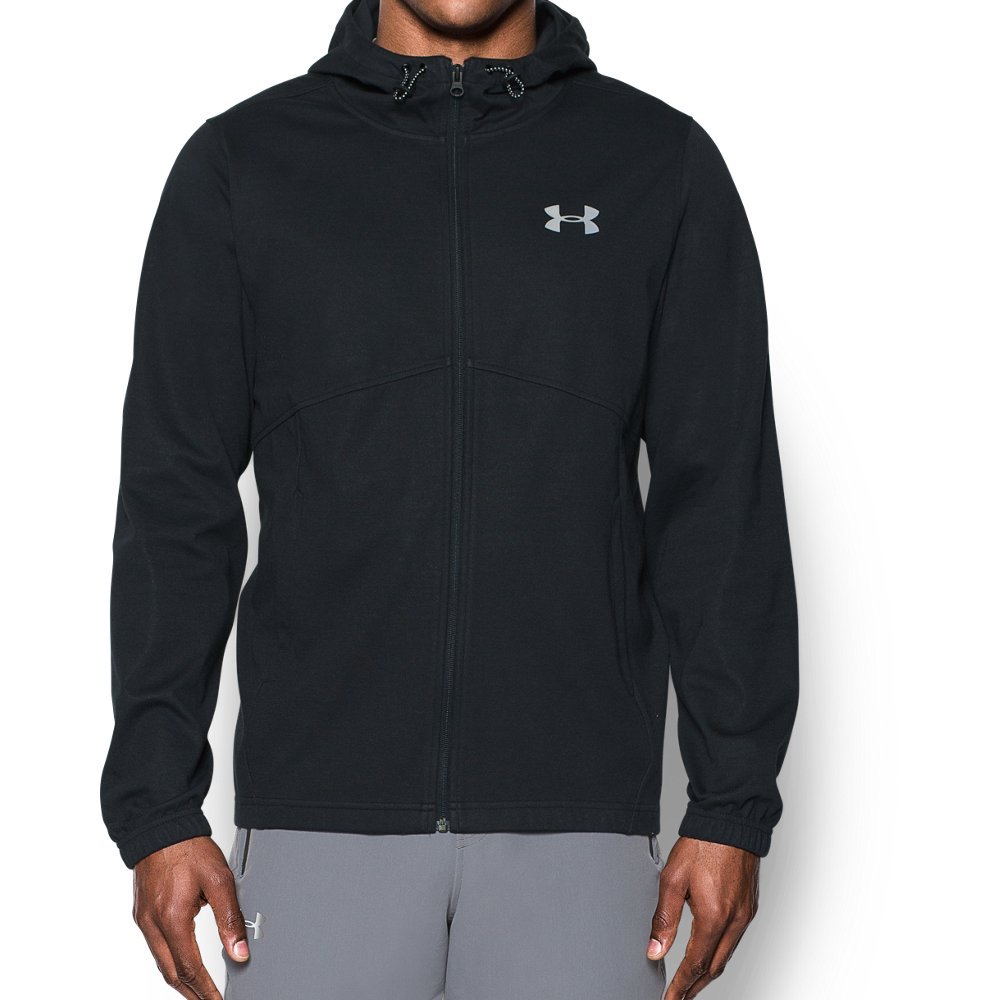 Under Armour Men's Spring Full Zip Swacket Jacket - Lightweight Hooded Sweater & Jacket Hybrid for Outdoor Activities & Casual Wear