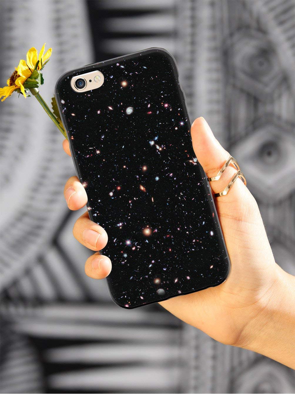 Hubble Deep Field Constellation Ursa Major Space Case for iPhone 12 Pro Max - 3D Textured Protective Phone Cover with Anti-Slip Grip - Perfect for Stargazers, Astronomy Lovers & Outdoor Adventures