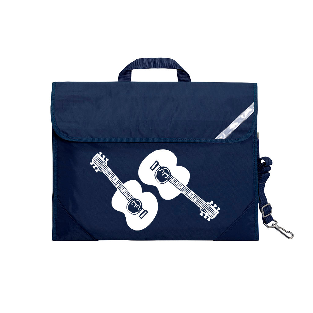 Quartet Guitar Music Bag - Durable & Lightweight Gig Bag for Acoustic & Electric Guitars - Perfect for Band Practice, Concerts & Travel