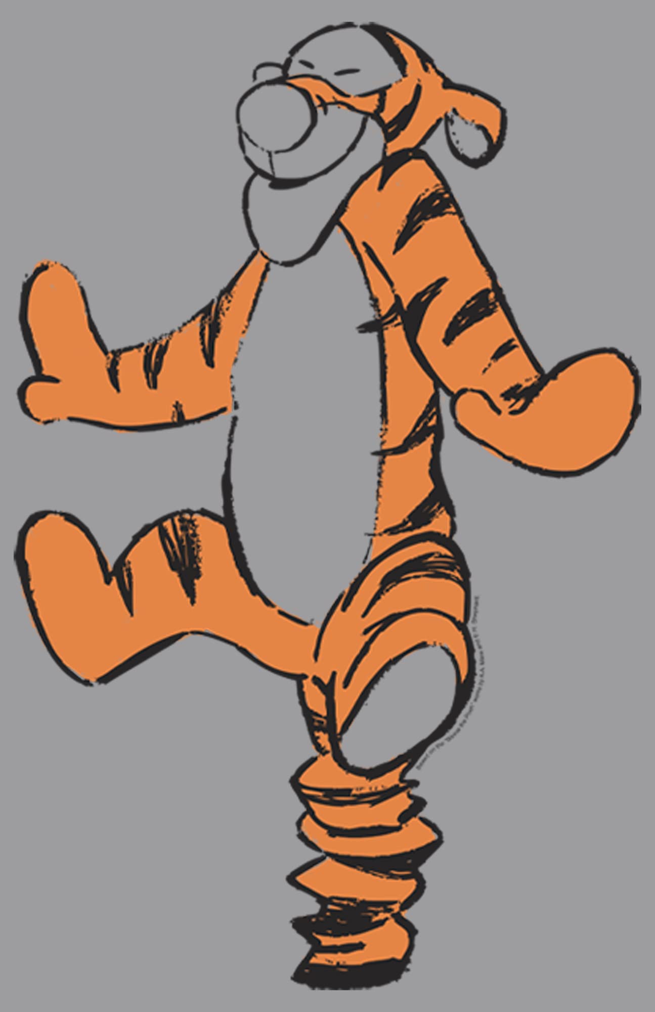 Disney Boys' Basic Sketch Tigger Hoodie - Cute Cartoon Character Pullover Sweatshirt for Kids | Perfect for School, Playdates & Family Outings