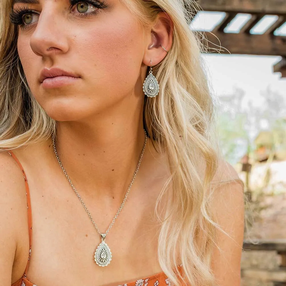 Purely & Primal Sterling Silver Teardrop Earrings for Women - Elegant Dangle Drop Earrings for Party, Wedding & Everyday Wear