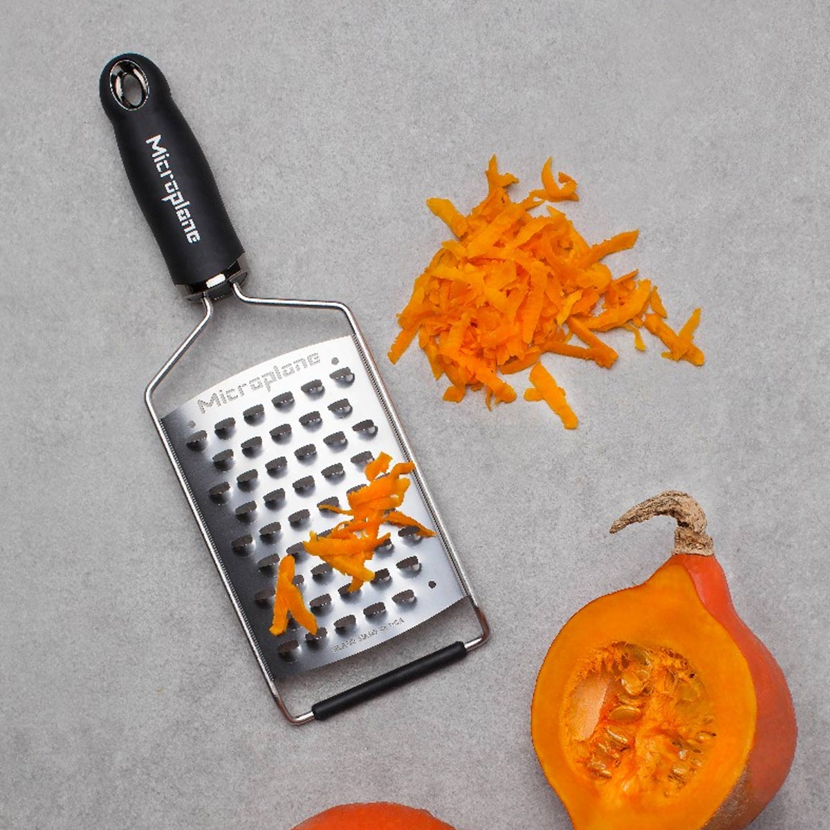 Microplane Gourmet Series Grater - Ultra Sharp Stainless Steel Zester for Cheese, Chocolate & Citrus - Perfect for Baking, Cooking & Garnishing Dishes