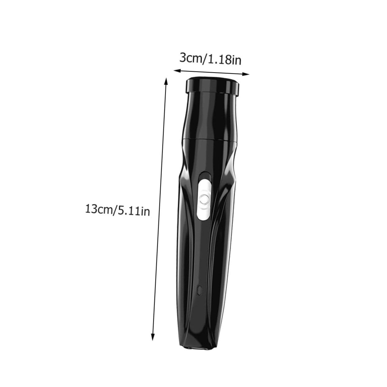 Electric Eyebrow Trimmer & Nose Hair Clipper Set - Cordless Mini Facial Razor for Men - Black ABS Shaver for Eyebrows, Nose & Face Grooming - Perfect for Travel, Home & Personal Care